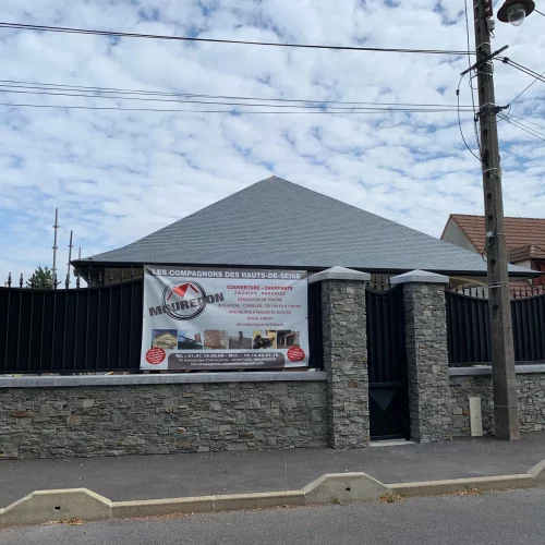 Installation toiture ardoise maison neuve Hauts-de-Seine 92